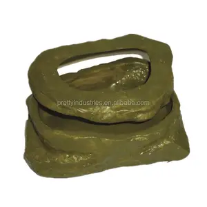 CH-9426 Reptile dishes Pet reptile plates Feeding Food Dish For Frog Amphibians Low Price Reptiles Resin Drinking Water Bowl