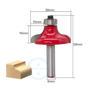 Broca de enrutador clásica de alta calidad, L-N141-1, 8mm, 1 unidad - Product Image 1