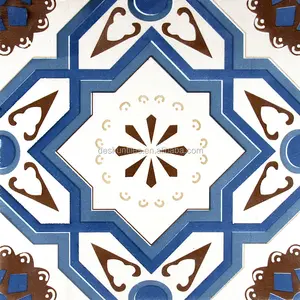 Carreaux marocains Carreaux de sol en porcelaine bleu et blanc style espagnol Carreaux marocains