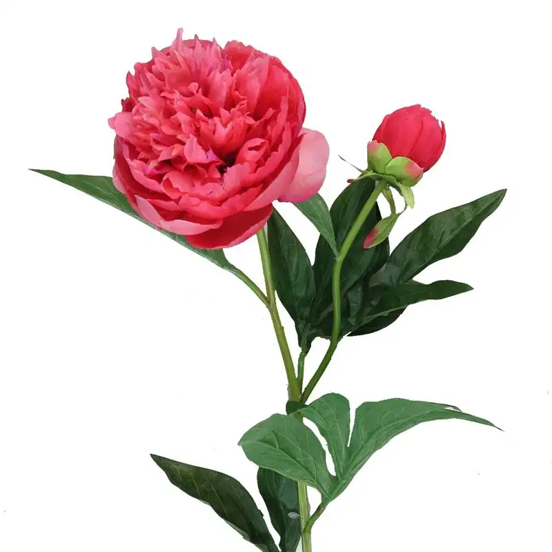 26 "कृत्रिम Peony फूल, लंबे समय से स्टेम शादी के फूल, चर्च फूल सजावट