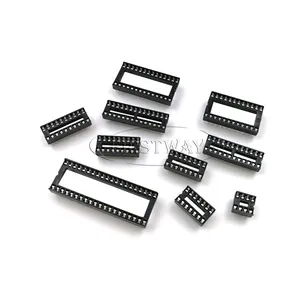 Soket IC Di Konektor DIP 8P/14P/16P/18P/20P/24P/28P/Adaptor PCB 40Pin