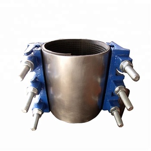 Abrazadera de reparación de una/doble banda de tubería de agua de acero inoxidable para tubo de CI, DI, Acero, PE y PVC - Product Image 2