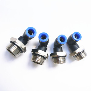 Codo Neumático <span class=keywords><strong>de</strong></span> Plástico Macho <span class=keywords><strong>de</strong></span> 90 Grados para Tubo Métrico <span class=keywords><strong>de</strong></span> 8mm (PL 1/4), Conector Rápido - Product Image 6