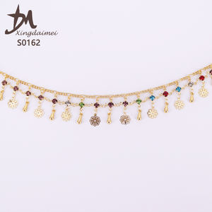 S0162 नवीनतम नवीनतम गर्म बेच रंगीन हीरा पायल - Product Image 4