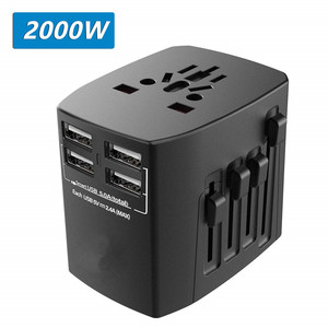 Phổ Du Lịch <span class=keywords><strong>Adapter</strong></span> 4 USB Quốc Tế Ổ Cắm Ổ Cắm Phích Cắm Bộ Chuyển Đổi Điện Tường Sạc - Product Image 1