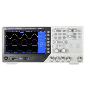 Hantek-osciloscopio de almacenamiento Digital DSO4102S, pantalla LCD TFT de 7 "y 64K, 2 canales, 100M, 1GSa/s, osciloscopios de forma de onda arbitraria