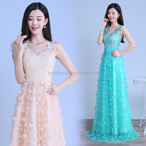 2017 último diseño <span class=keywords><strong>de</strong></span> moda estilo coreano vestido largo sin mangas <span class=keywords><strong>de</strong></span> la <span class=keywords><strong>boda</strong></span> vestido <span class=keywords><strong>de</strong></span> <span class=keywords><strong>fiesta</strong></span> - Product Image 3