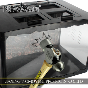 NOMOY PET Nouveau design Boîte pliable <span class=keywords><strong>pour</strong></span> reptiles noire, bac <span class=keywords><strong>pour</strong></span> serpent, enclos avec supports <span class=keywords><strong>pour</strong></span> lampes - Product Image 6