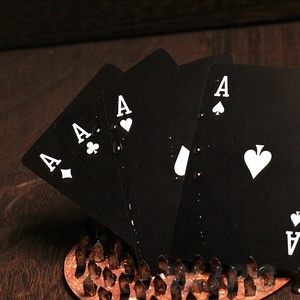 WJPC-de plástico transparente de oro Poker jugando a las cartas de impresión personalizada Jumbo tarjetas <span class=keywords><strong>Deck</strong></span> cubierta - Product Image 5