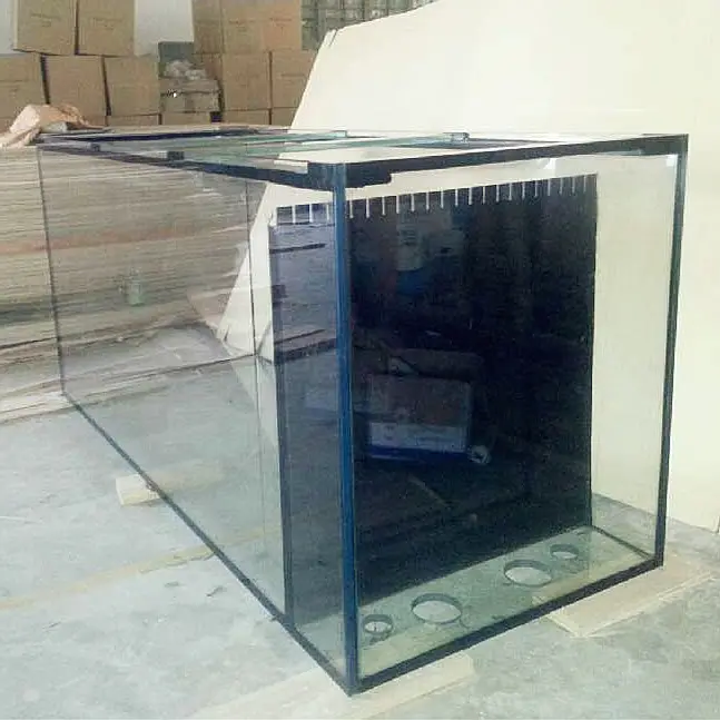 Verre irrégulier transparent/ultra transparent, avec filtration acrylique, pour aquarium marin