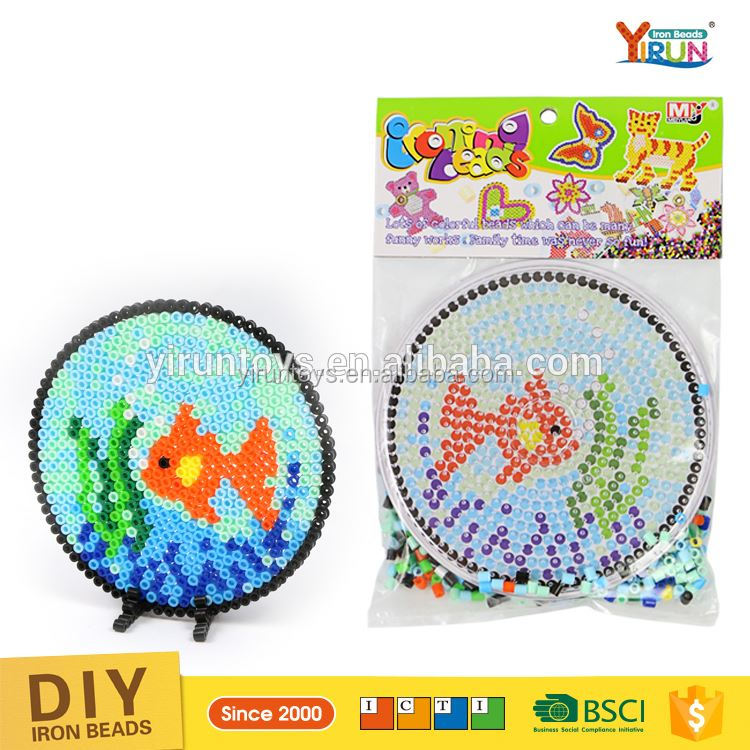 Мода для малышей игрушки и хобби дети DIY Hama плавленый бусы Развивающая игра-головоломка