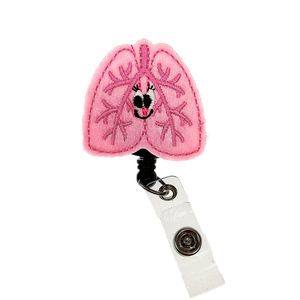 Porte-badge rétractable Lailina personnalisé en feutre, motif ver animalier mignon, pour infirmière, cadeau pour enseignant, accessoires de bureau - Product Image 2