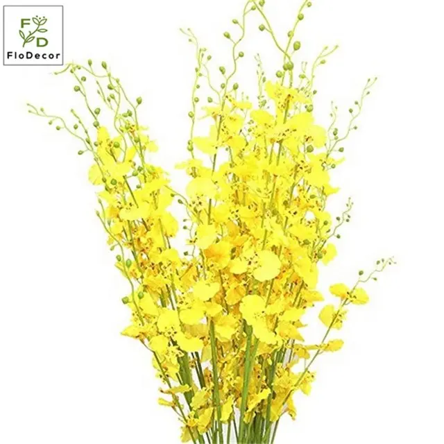 حار بيع الاصطناعي Oncidium زهرة ملابس حريرية المنزل الجدول محور الزفاف حفلة عيد الميلاد الديكور صالة العرض