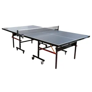 Venta al por mayor azul de tenis de mesa plegable piernas mesa de Ping Pong