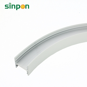 Nova Circular caixa de alumínio canal de montagem de superfície perfis em alumínio para led flexível luz de tira e levou bar - Product Image 2