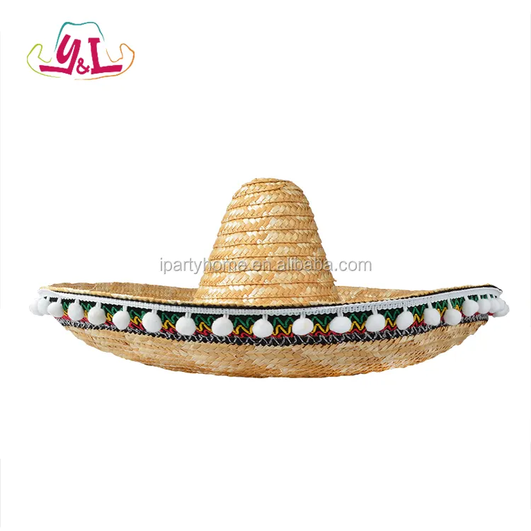 Chapeau De paille d'été Cinco De Mayo Fiesta fête Chili Festival mexicain Sombrero De Fiesta chapeaux