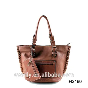 H2160 tan clásico de color de gran tamaño shopper imitaciones de marca bolsos.