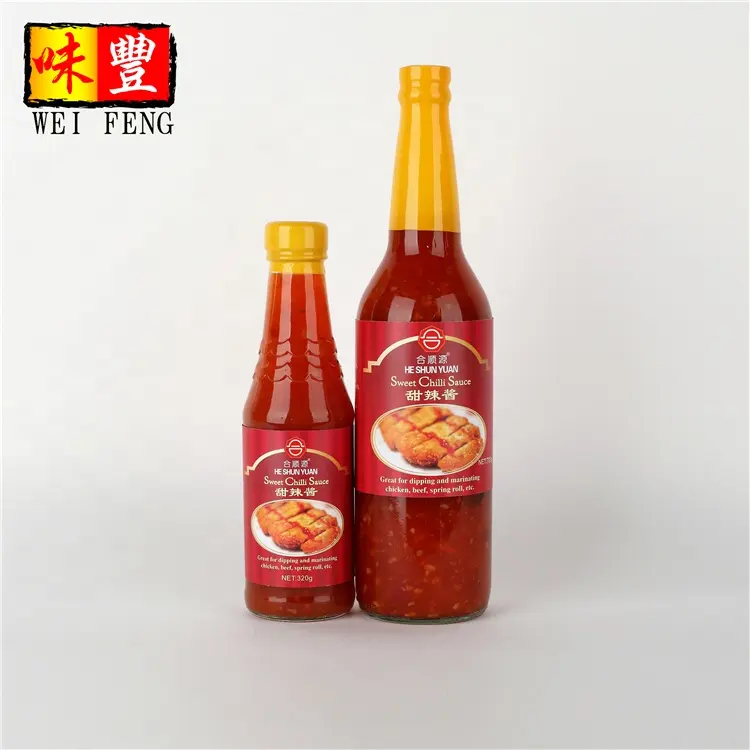 Usine fournisseur Sauce au piment rouge 320g sauce chili douce