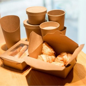 Kraft Degradabile <span class=keywords><strong>Cibo</strong></span> da Asporto Scatola di Bio - Product Image 6