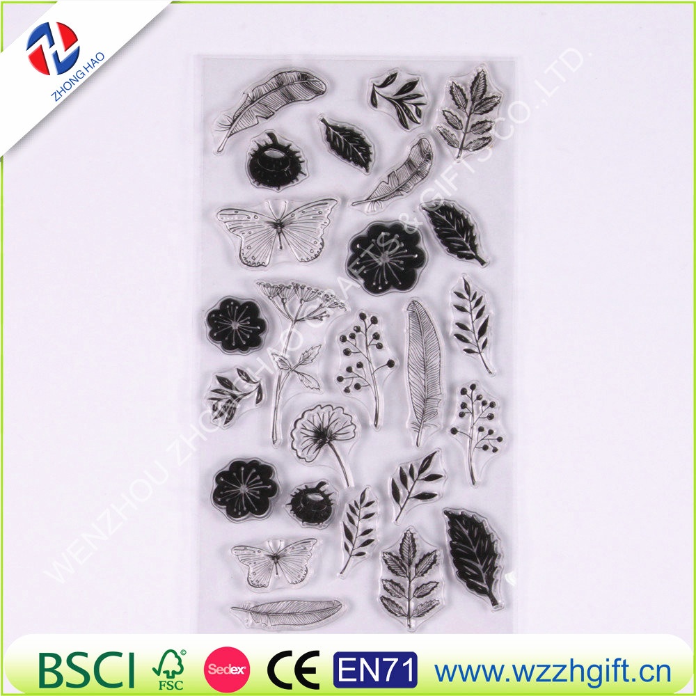 Tampons Transparents Motifs Chinois – Feuille De 16 X 11 Cm | Pour Scrapbooking, Cartes, Déco | Motifs Lanternes, Bambous, Bordures | Réutilisables