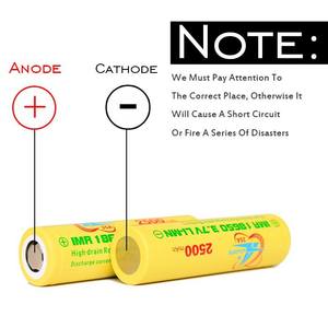 Direkt großhandel!! Hohem energieverbrauch 35a lithium ion18650 batterie 2500 <span class=keywords><strong>3</strong></span>.7v mah - Product Image 2