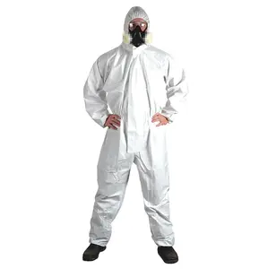 Bán hot chất lượng cao CE phê duyệt hóa chất dùng một lần Coverall phù hợp với bảo vệ công nghiệp