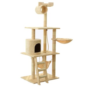 Pet <strong>Cat</strong> Tree Condo Furniture Kitten Activity Tower Pet Kitty Play House Scratching Posts Perch Hammock <strong>Tunnel</strong> - Product Image 1
