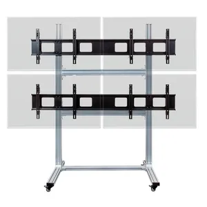 Soporte de pared para tv led, móvil, resistente, para 4 pantallas, nuevo