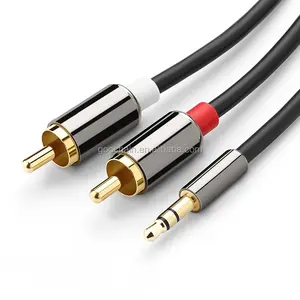 Gold Plated 3.5mm zu 2RCA Audio Aux Stereo Y Splitter Cable