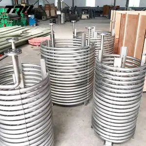 Hot titanium cooling coil pipe for electrommunication