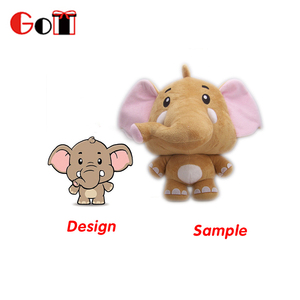 Alta calidad de felpa juguete del bebé elefante lindo suave Juguetes - Product Image 1