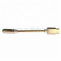 Câble adaptateur CARATAR GYD101 USB 3.1 Type-C mâle vers 3,5 mm audio AUX femelle, cœur en cuivre pur, longueur 10 cm, charge rapide pour ordinateur