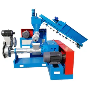 two steps PP PE plastic pelletizer high efficiency double stage plastic flakes pelletizer machine