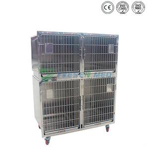 Vétérinaire s'agenouiller <span class=keywords><strong>cage</strong></span> <span class=keywords><strong>de</strong></span> <span class=keywords><strong>transport</strong></span> des animaux - Product Image 1