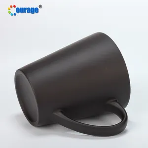 Mug Ajaib Hitam Conic 12Oz, Mug Keramik Sublimasi Berubah Warna