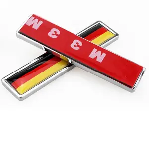 Bandera de etiqueta engomada del coche y alemán coche insignia alemán y emblema de coche