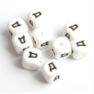 BPA 무료 러시아어 알파벳 편지 실리콘 비즈 아기 - Product Image 2