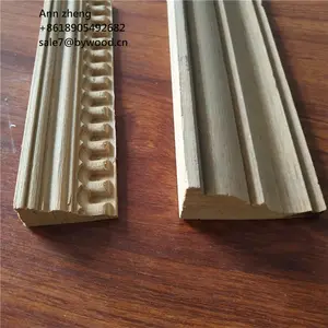 poplar white wood material and Decorative Interior ornamental moulding cornice wood moldings home design wood mouldings