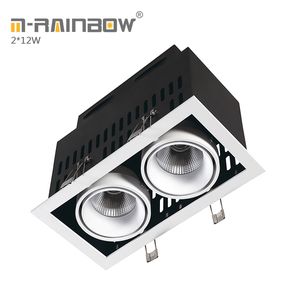 Tiendas de marca 3600lm led grille spot down luces <span class=keywords><strong>3</strong></span>*12 W 36 w led red led downlight rectángulo led cob lámpara de la parrilla - Product Image 6