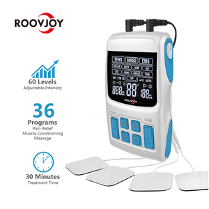 ROOVJOY Zehner-<span class=keywords><strong>Massage</strong></span> gerät EMS 3 <span class=keywords><strong>IN</strong></span> <span class=keywords><strong>1</strong></span> Combo 36 Modi <span class=keywords><strong>2</strong></span> Kanäle TENS-Maschine