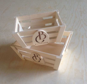 Hot sale customized wine/beer/fruit storage wood crate box