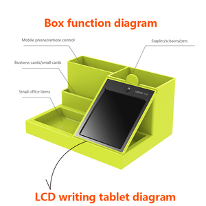 Organisateur de <span class=keywords><strong>bureau</strong></span> WP9303B Nouveau style Porte-stylos avec tablette d'écriture LCD Organisateur de <span class=keywords><strong>bureau</strong></span> - Product Image 4