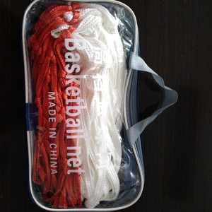 Pelota de <span class=keywords><strong>baloncesto</strong></span> de acero Pu, Mini redes de <span class=keywords><strong>baloncesto</strong></span> de 45cm, redes de poliéster/PP, color blanco, rojo, rojo y azul - Product Image 2