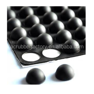 Costume moldado auto-adesivo Silicone borracha junta hemisférica O Ring EPDM NBR tiras planas para corte industrial escada pés - Product Image 2