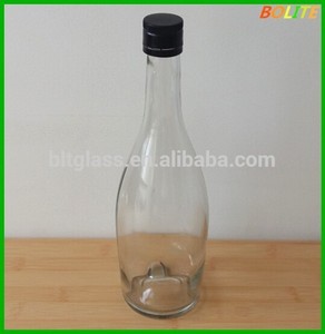 750 ml grande de estómago botella de vino de vidrio con tapa de aluminio - Product Image 2