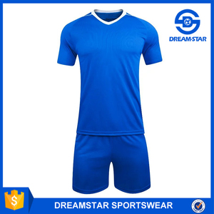 Thai quality blue short jersey - Product Image 1