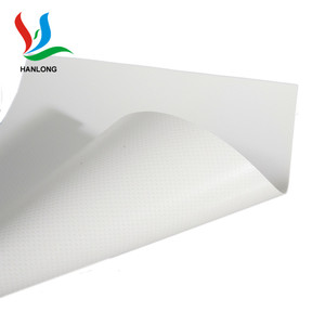 Résistance à la flamme blanc et rouge PVC bâche tente matériaux - Product Image 1