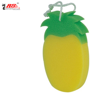 2024 nouveau Design haute qualité doux en forme de fruit pastèque raisin pomme forme personnalisée Logo Net lavage éponge de bain - Product Image 5