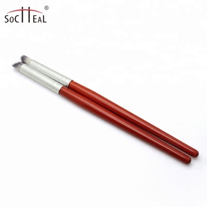 Yalixin biểu tượng tùy chỉnh tay cầm bằng gỗ Nylon móng tay chuyên nghiệp nghệ thuật xiên <span class=keywords><strong>Smudge</strong></span> bàn chải vẻ đẹp nghệ thuật công cụ - Product Image 3