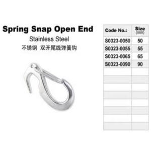 ตะขอสปริงสแตนเลสปลายเปิดสำหรับใช้งานในการทำเหมืองและอุตสาหกรรมหนัก - Product Image 2